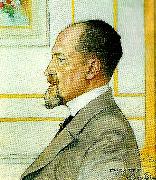 Carl Larsson portratt av ernest thiel painting